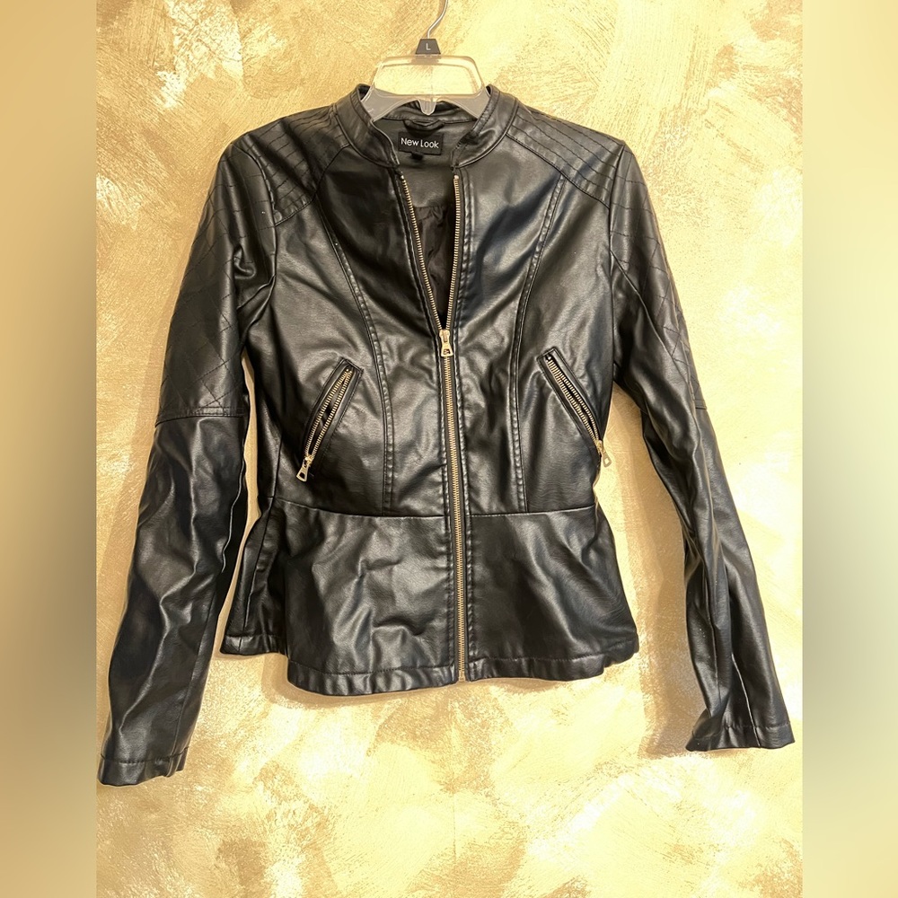 Gently used faux leather jacket. Size medium
